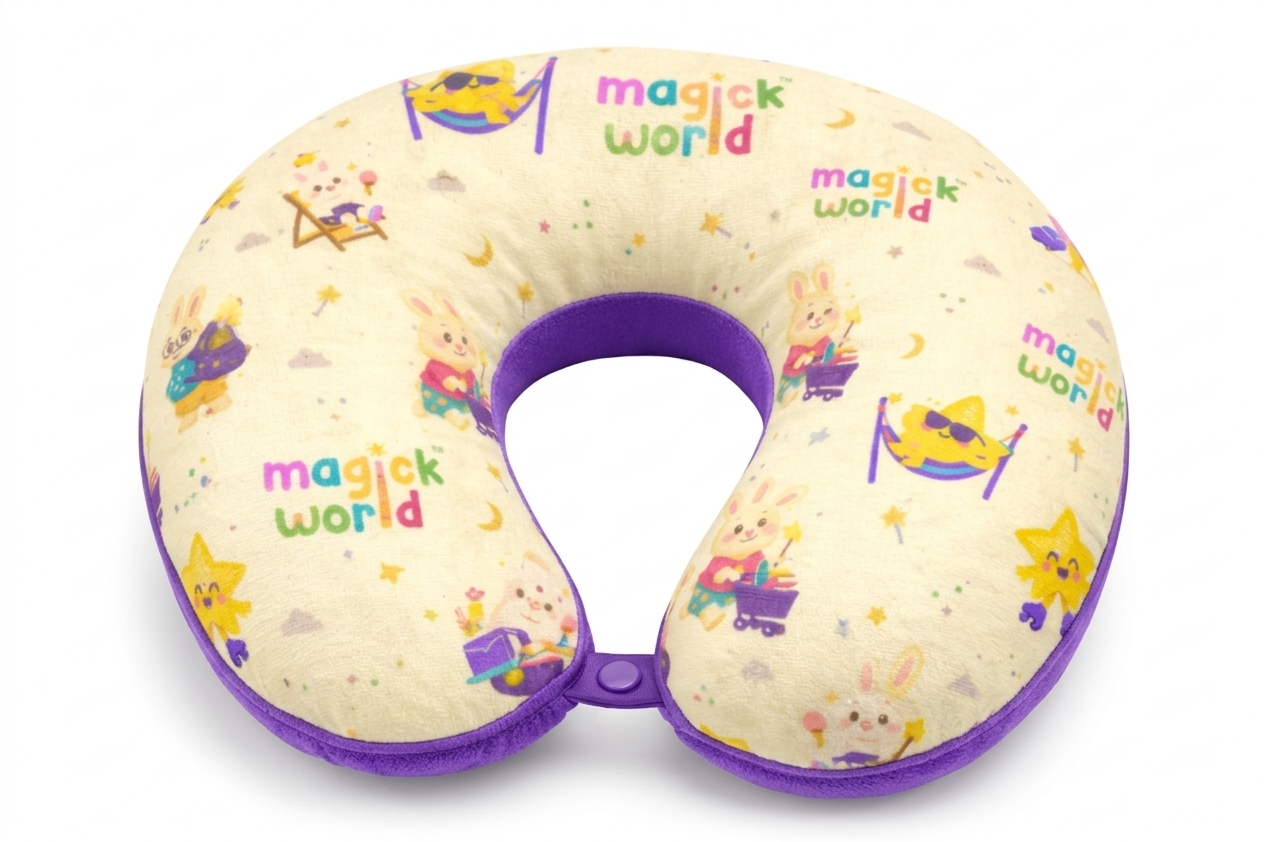 Kids Neck Travel Pillow - Trusted Neck Support for Little Ones | MagickWorld