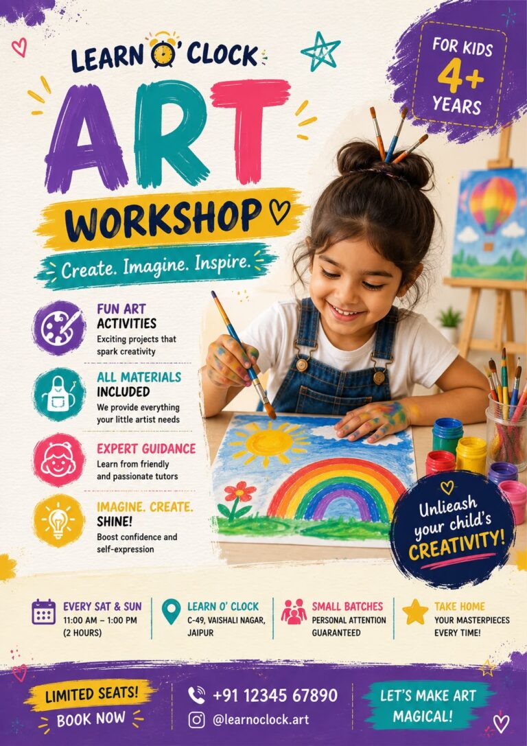 Art Workshop – Create. Imagine. Inspire.