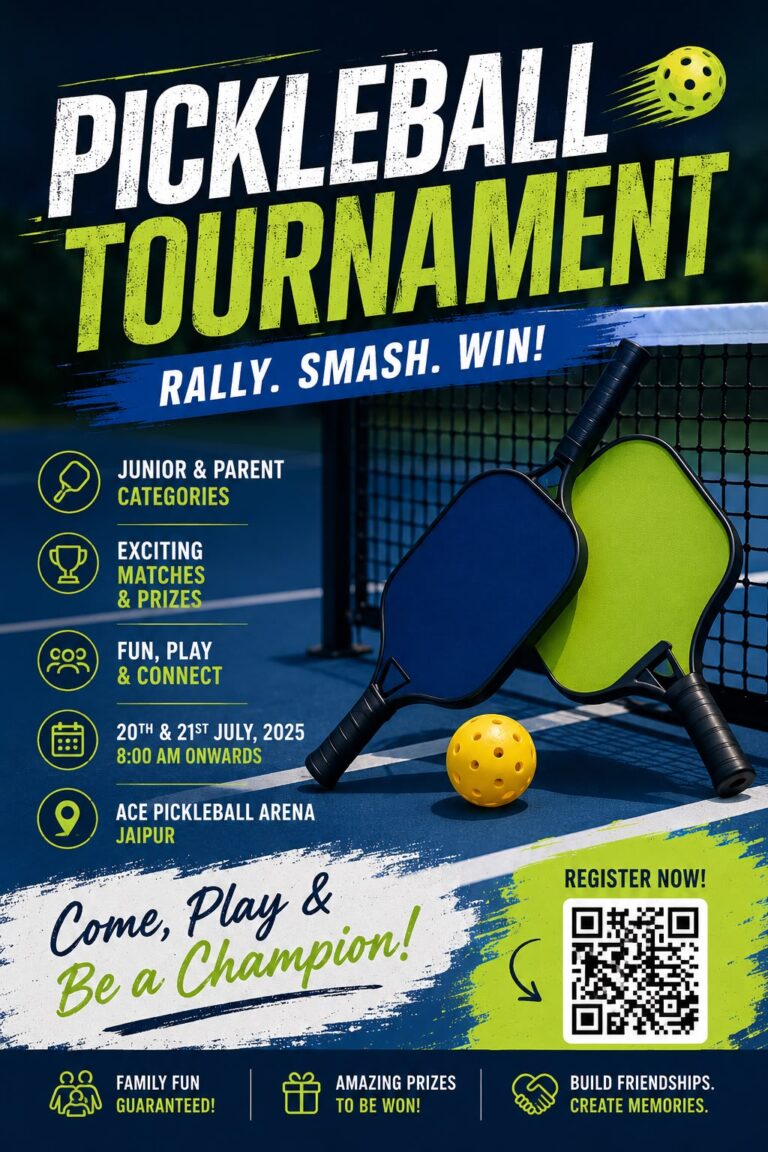 Pickleball Tournament – Rally. Smash. Win!