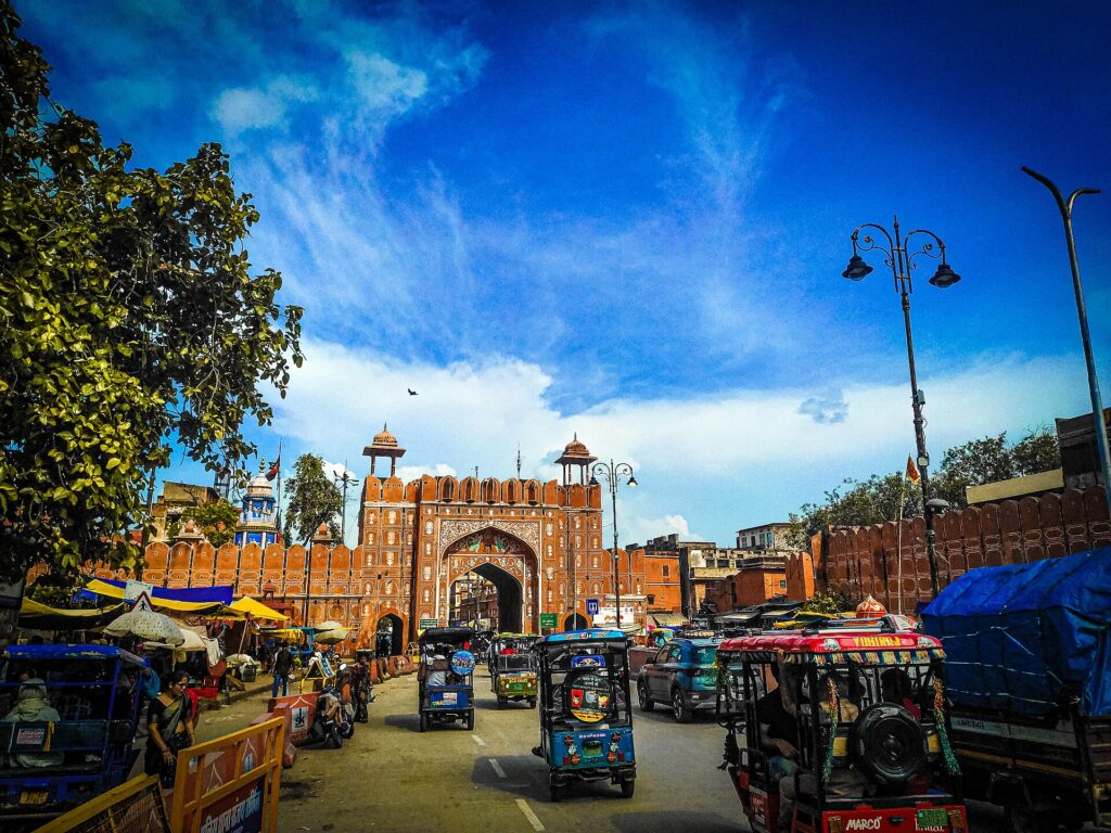 Chandpole Gate at the western entrance of Jaipur’s historic Walled City