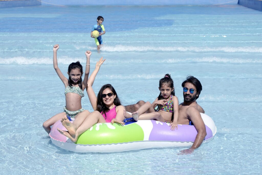 Kids-friendly water park resort near Ahmedabad
