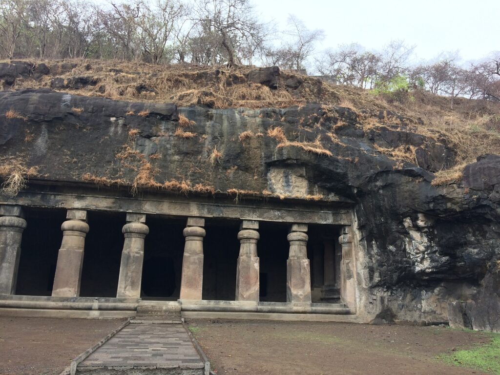 Elephanta Caves reached by ferry from Mumbai