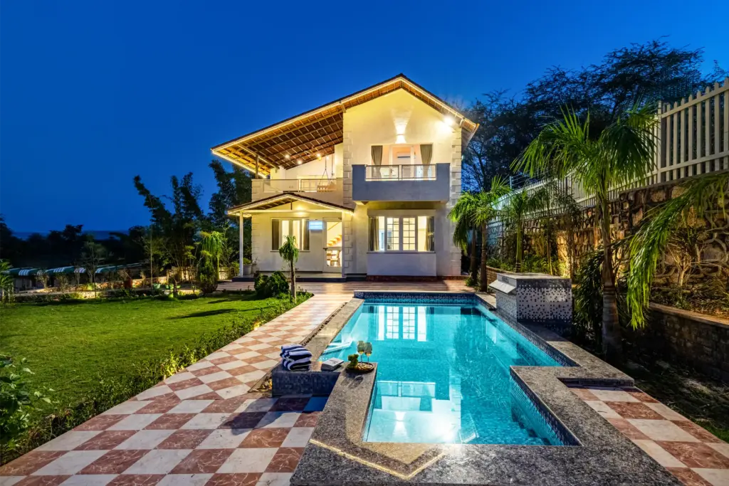 Ramgarh Wild Retreat | Pet-friendly Colonial-Style 2-BHK Villa Amidst the Hills with Private Pool & Garden