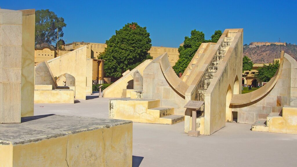 Jantar Mantar astronomical instruments in Jaipur
