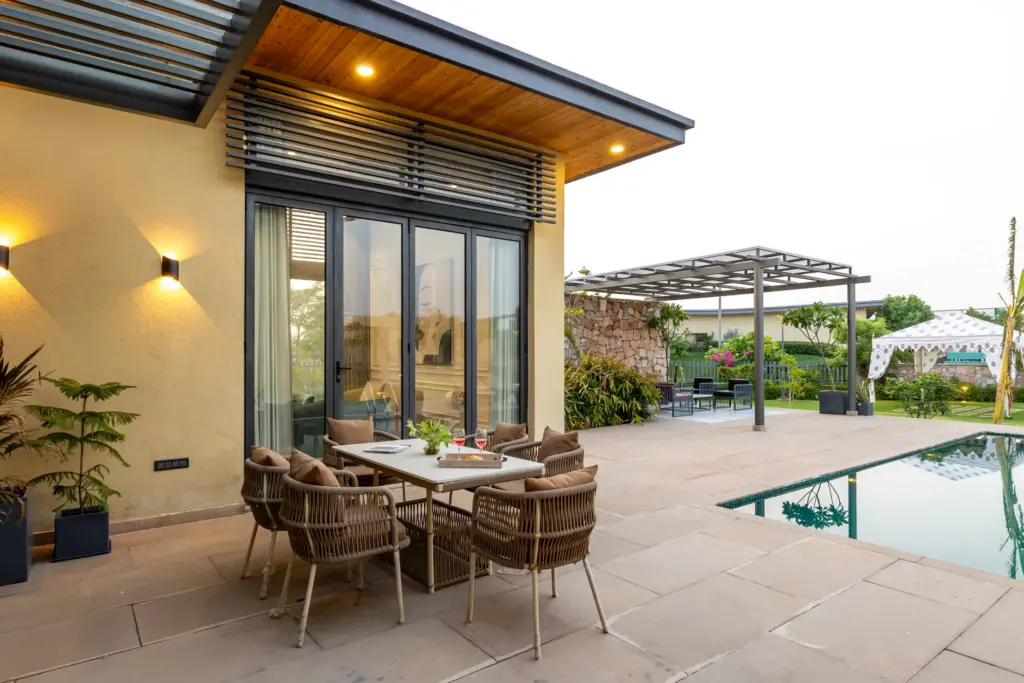 4-BHK Villa with Private Pool, Cabana, Garden, Gazebo & Open-Air Dining