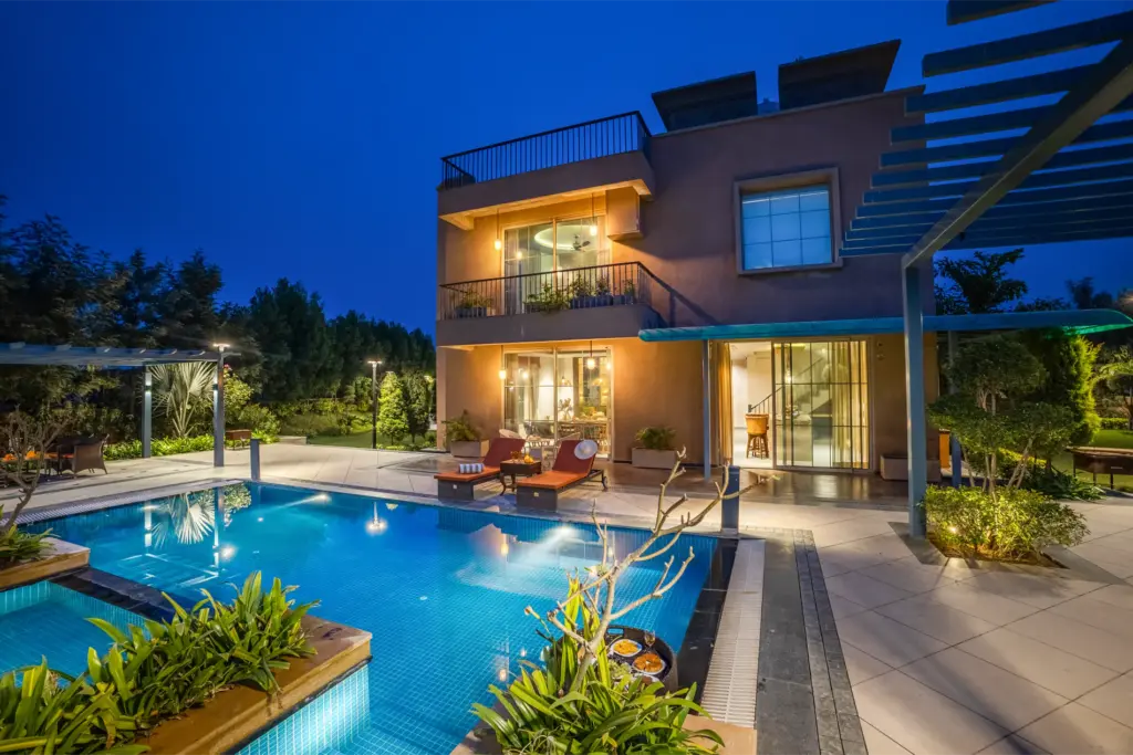 Regal 3-BHK Villa Amidst Aravalli Hills With A Private Pool, Garden and A Gazebo