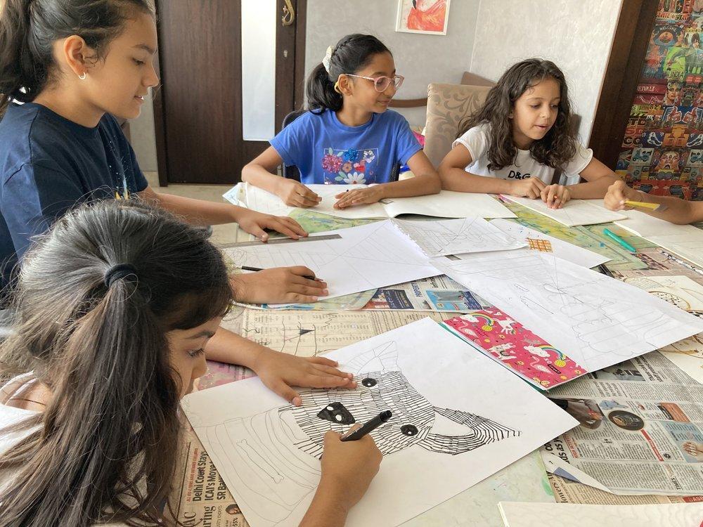 a real Mumbai child/parent creative-workshop hero image