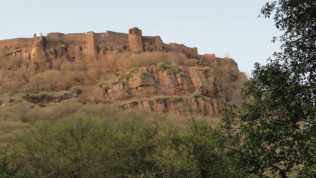 Ranthambore Fort above the national park.