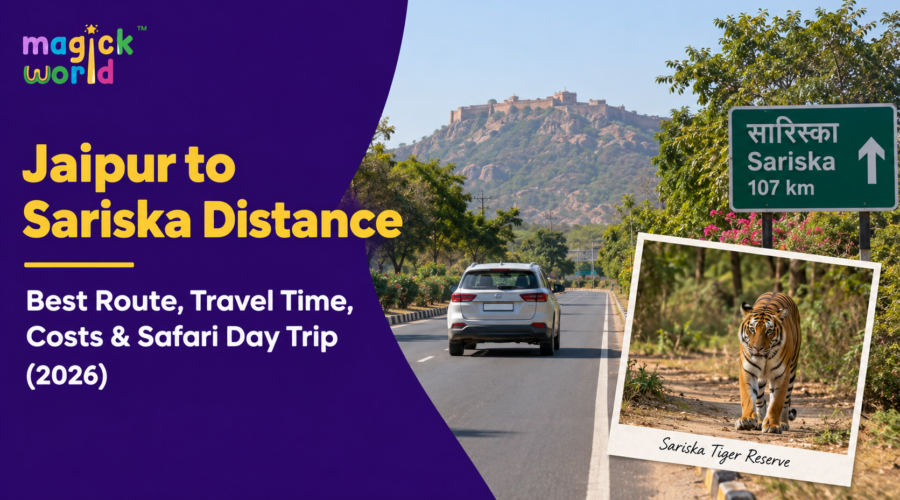Jaipur to Sariska Distance: Best Route, Travel Time, Costs & Safari Day Trip (2026)