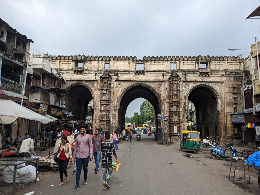 Teen Darwaza, a separate heritage gateway near Lal Darwaja.