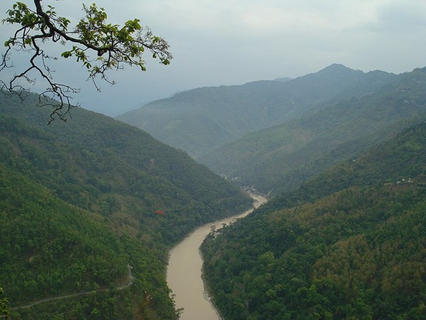 teesta River valley on the Gangtok to Darjeeling road route