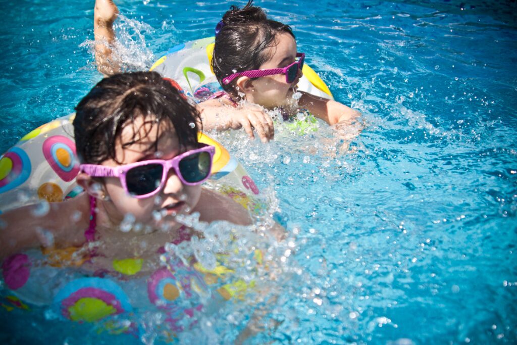Kids swimming classes in Jaipur at an indoor pool